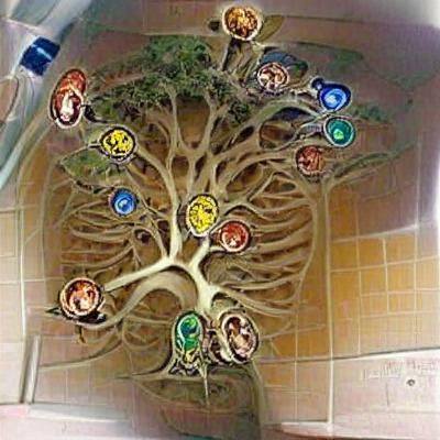 Stylized Tree of Life Illustration
