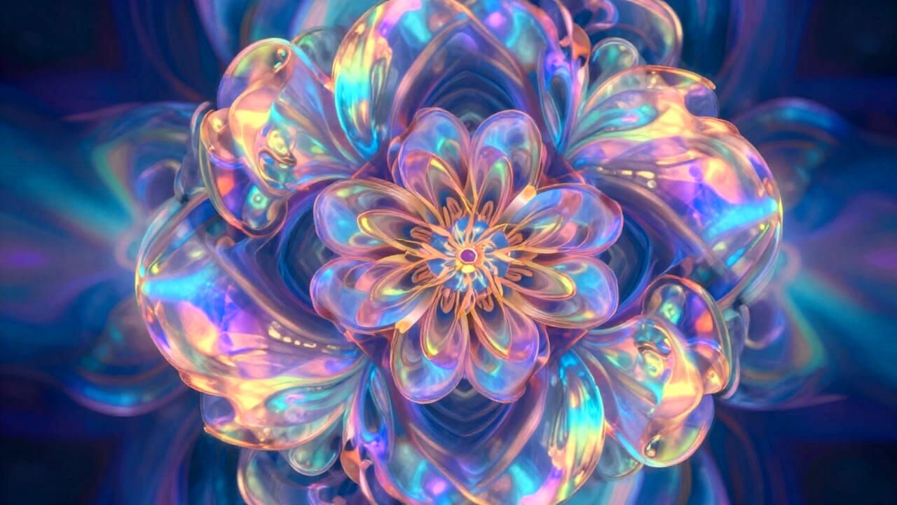 Spectralized Surreal Floral Dreamscape