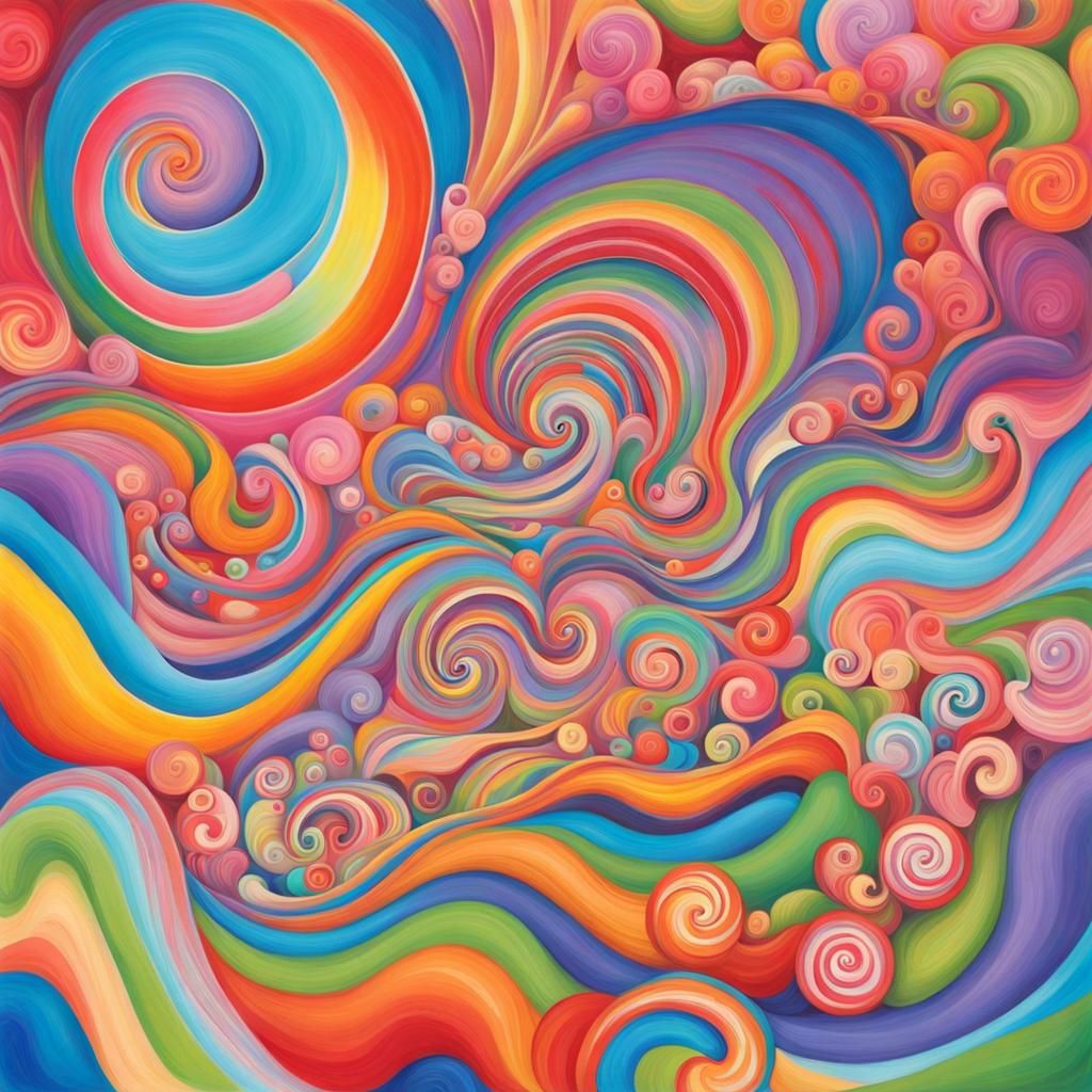 Runner Wins Prize in Gouache Candyland Wonderland