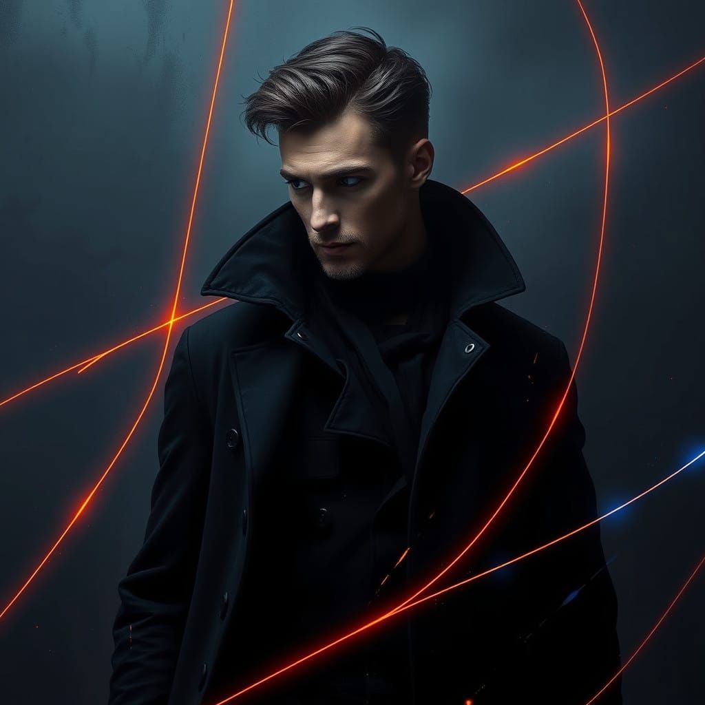 Mysterious Figure in Dark Ambiance