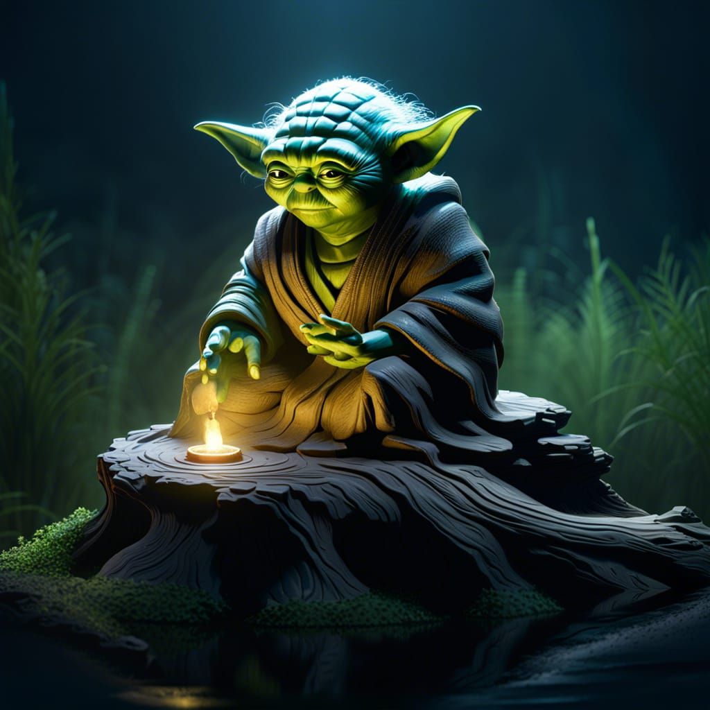 Yoda Meditating