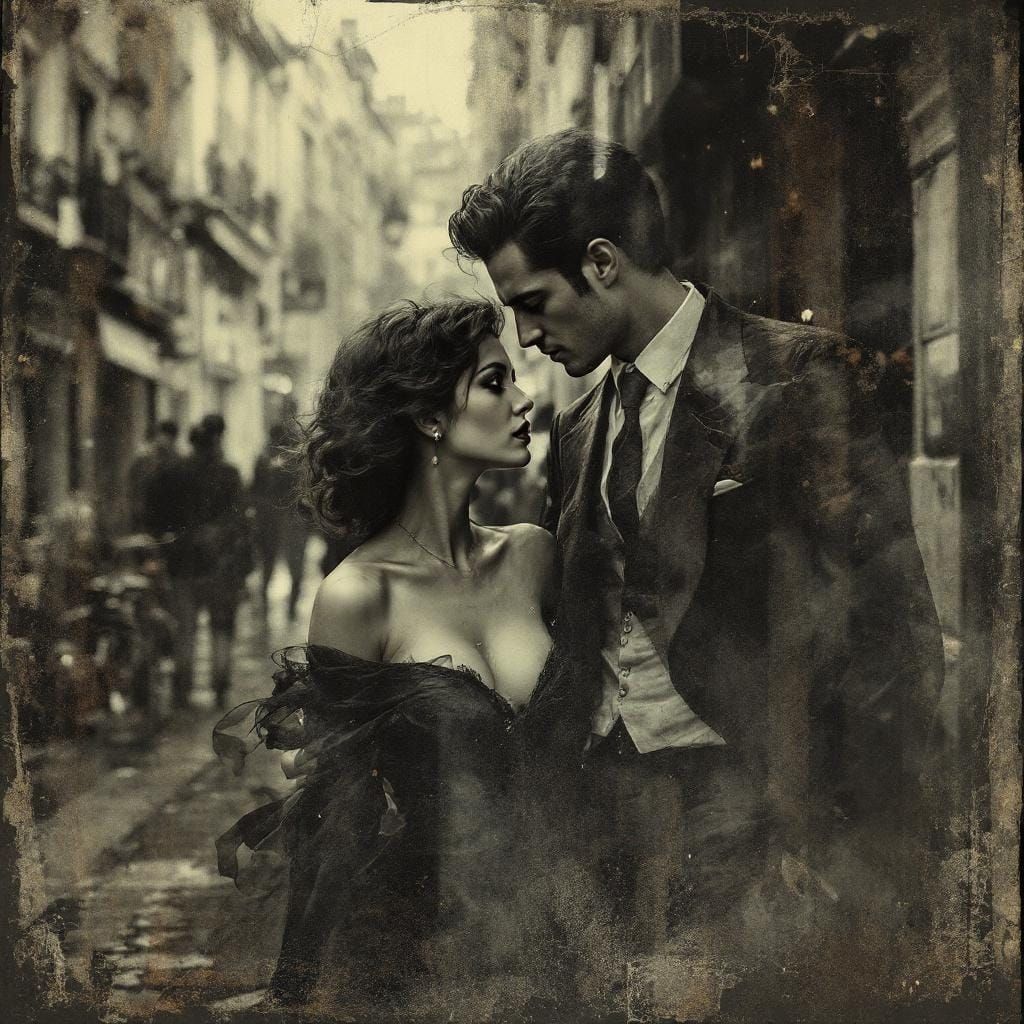 Parisian Pin-Up in McKean and Caravaggio Style