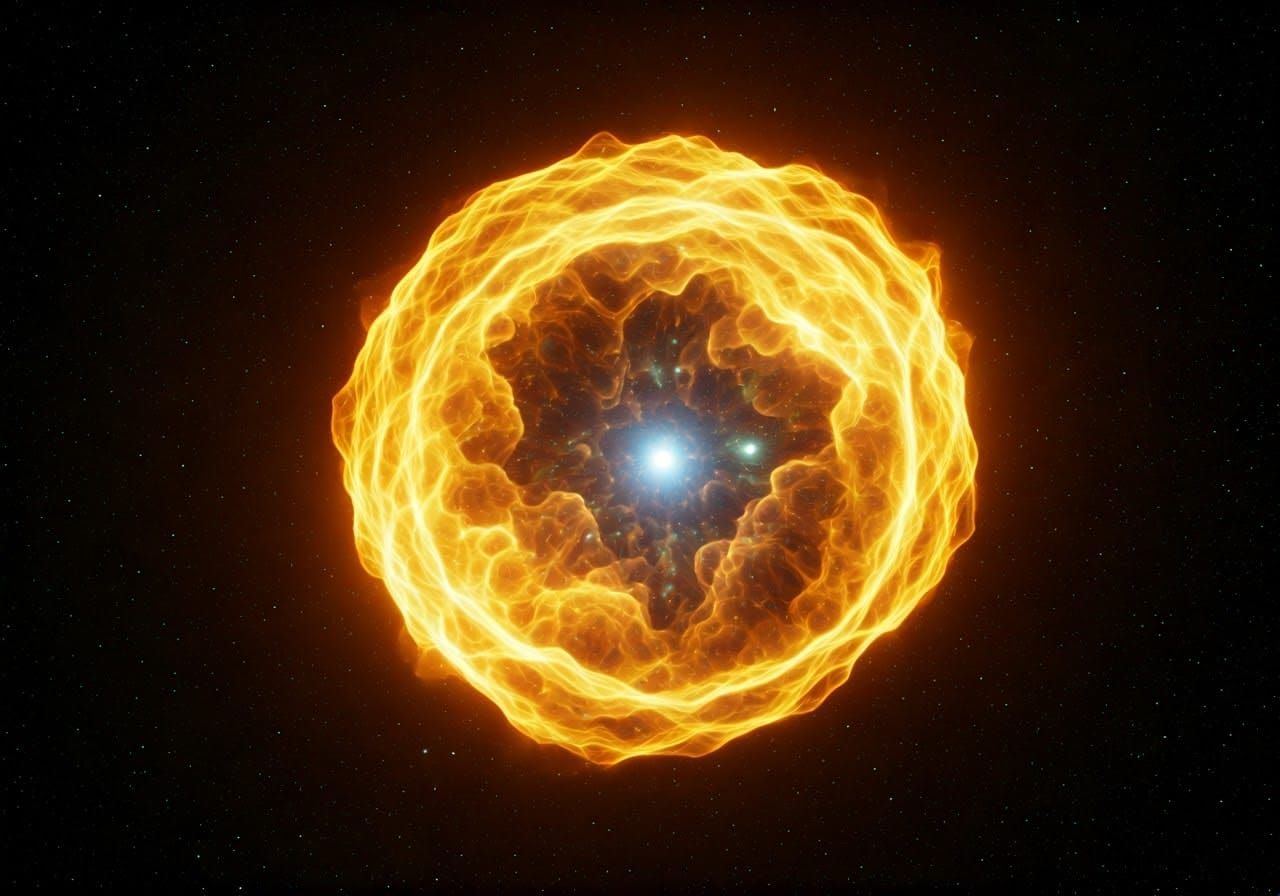 Yellow Nebula of the Frenzied Flame in 8k