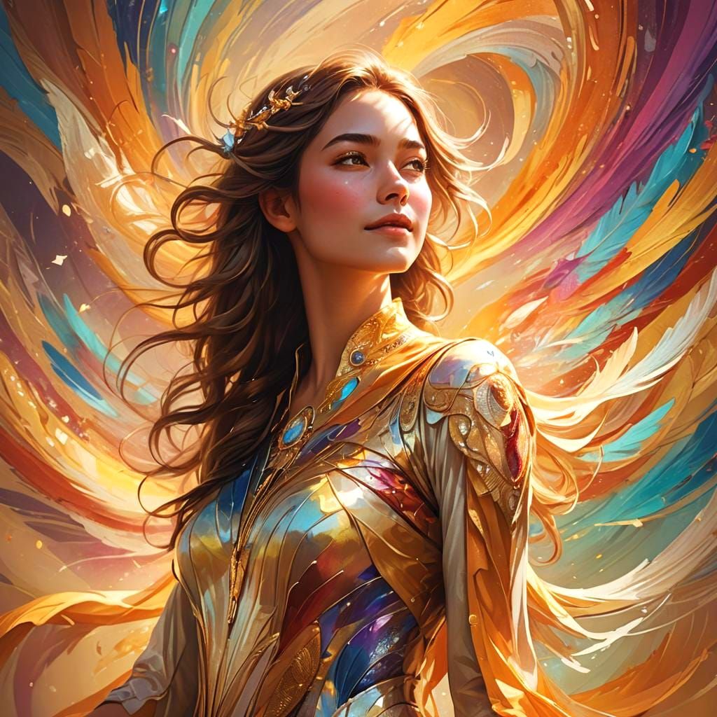 Love: The Cosmos' Highest Vibration in Splash Art