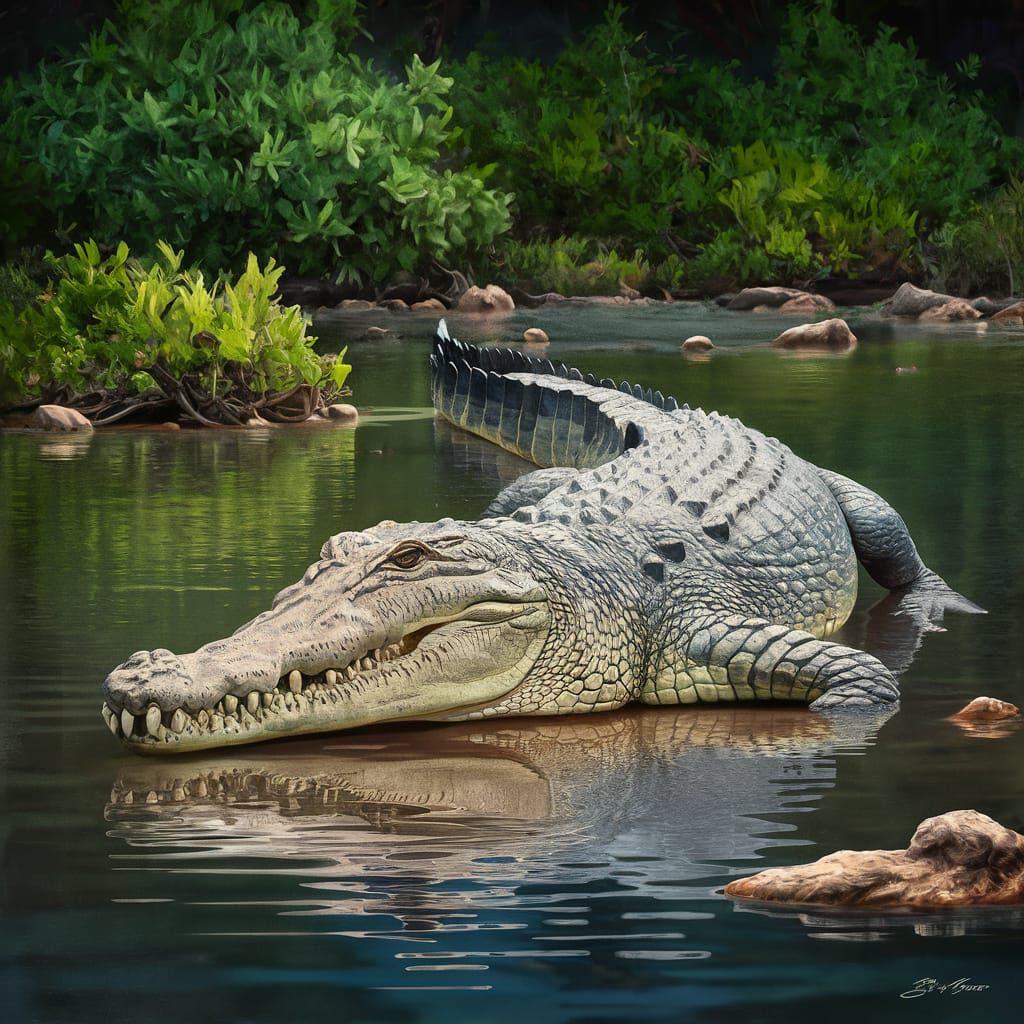 Cocodrilo de hocico delgado