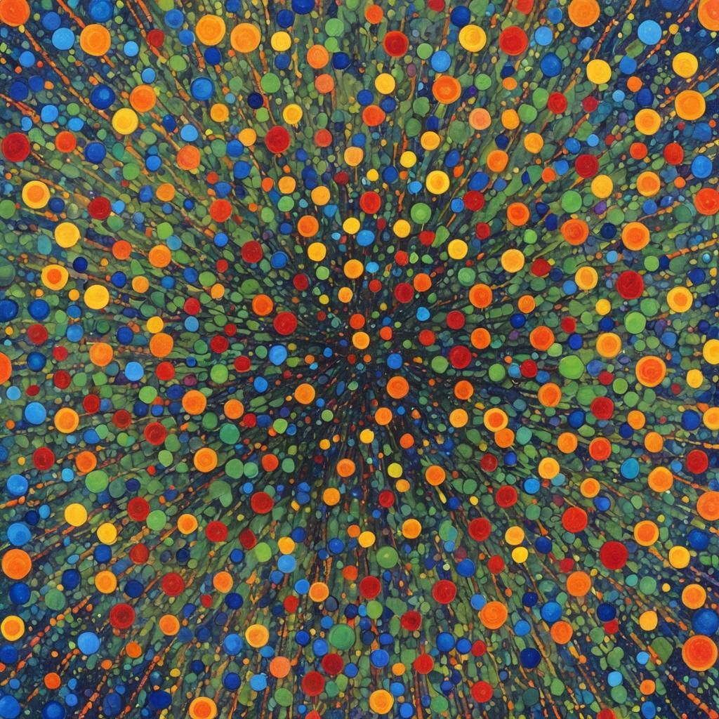 Quantum Singularity as Pointillist Painting