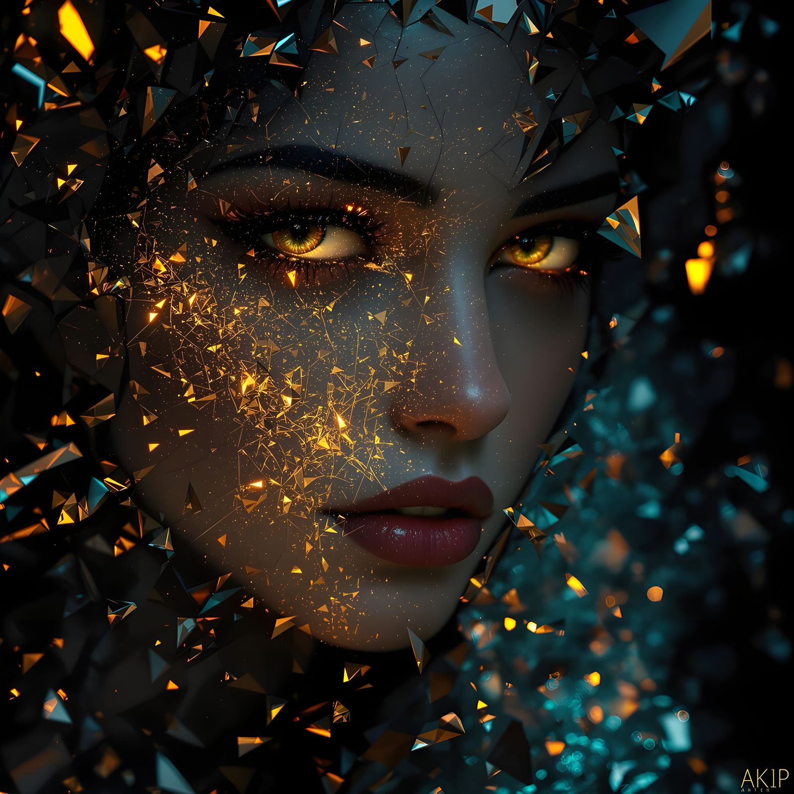 Shattered Mosaic Soul in a Tapestry of Light