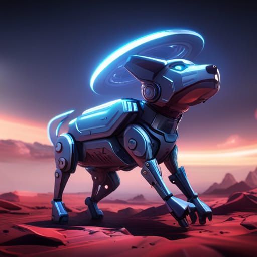 Futuristic Sci-Fi Robo-Dog Catches Frisbee