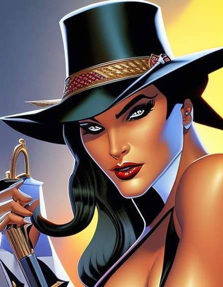 Zatanna on Stage in Julie Bell Style