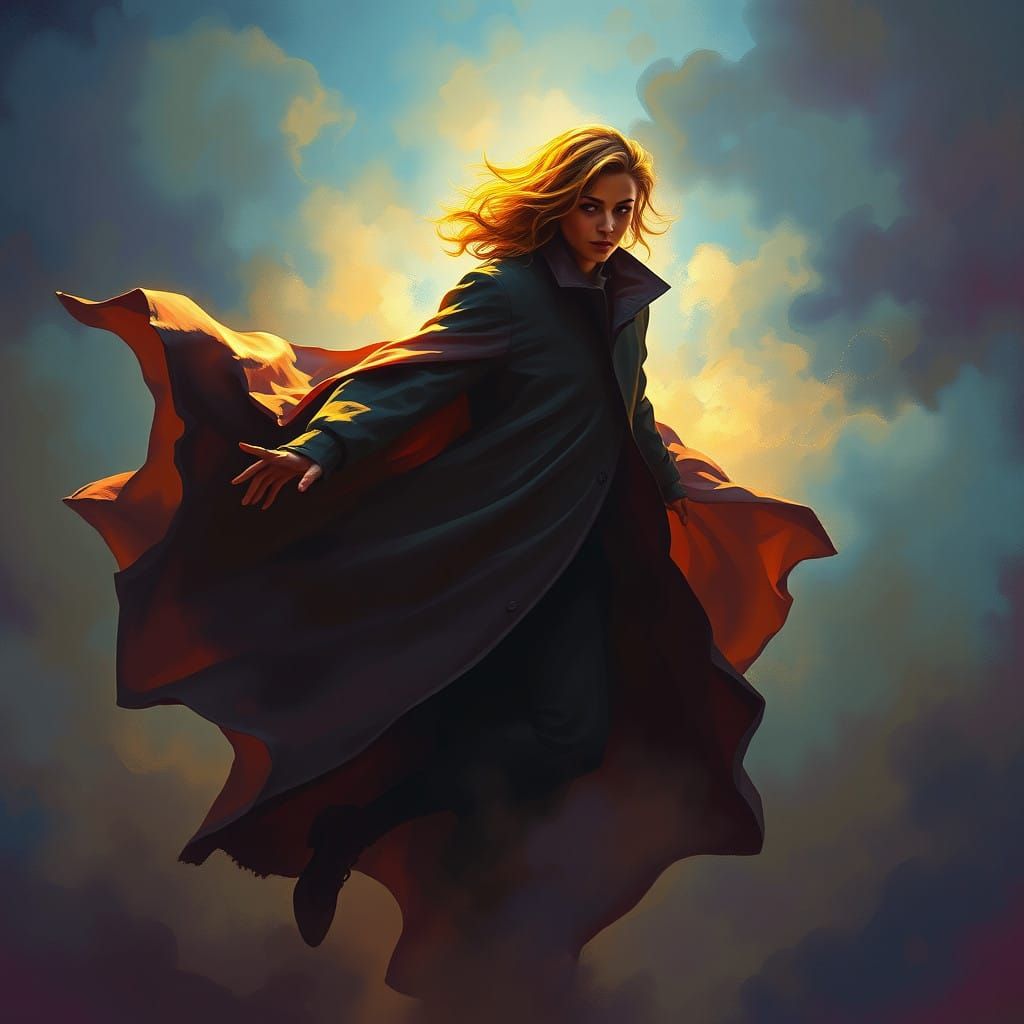 Mysterious Figure Vanishes into January Mist in a Cinematic....