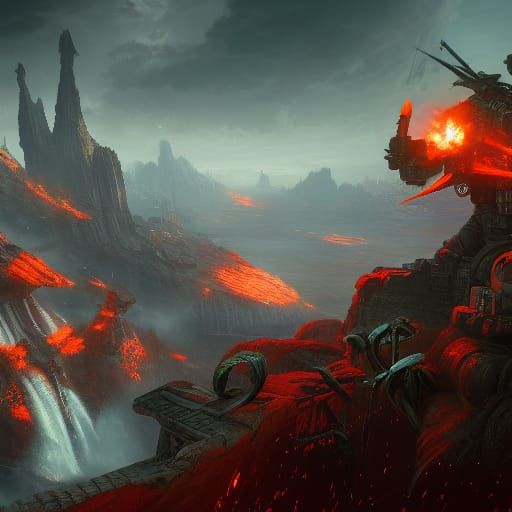 Fantastical Matte Painting in Deep Color