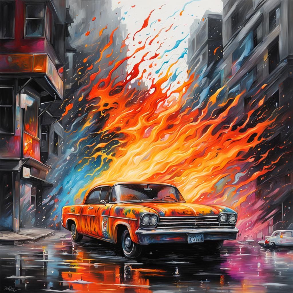 Colorful Graffiti Art: Setting Fire To The Rain