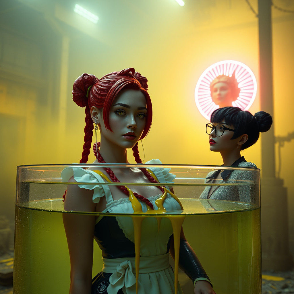 Dystopian Factory: Latex Maids and Neon Goddess