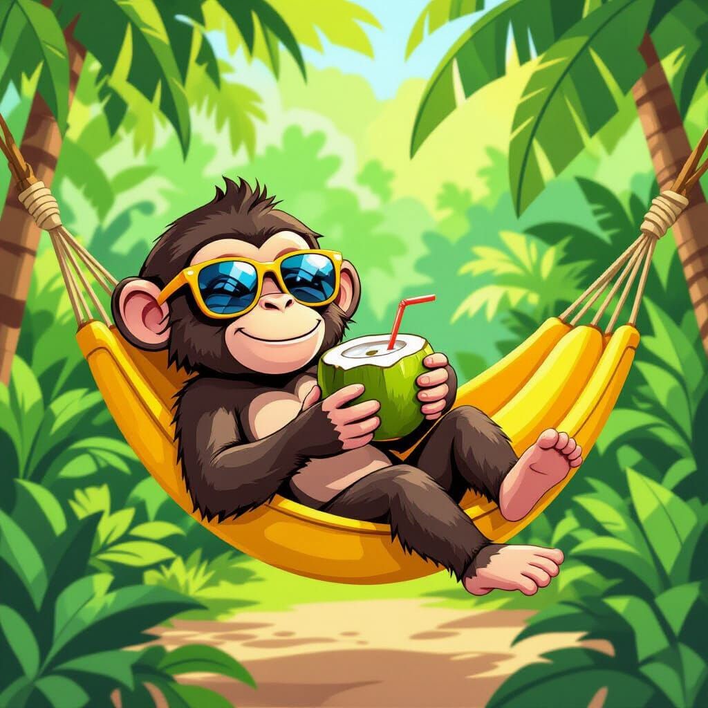 Monkey in a Banana Hammock