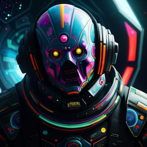 Sci-Fi Movie Scene in Candy Art Style