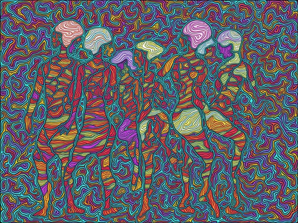Nubian Dancers Shape Reality in Vibrant Digital Art