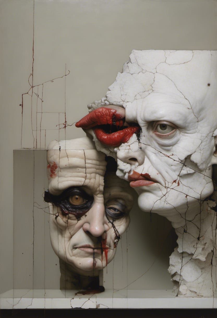 Abstract Geometric Line Composition