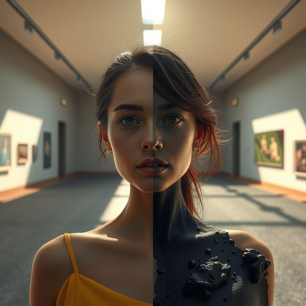 Split portrait
