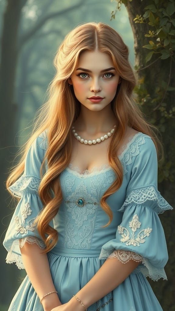 Ethereal Elain Archeron in Medieval Fantasy