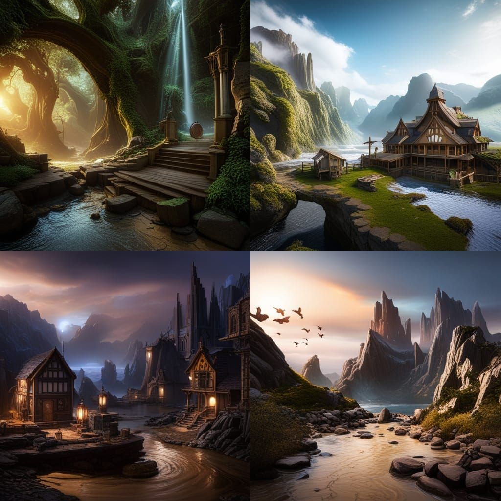 Fantastical Matte Painting with Deep Color and Detail