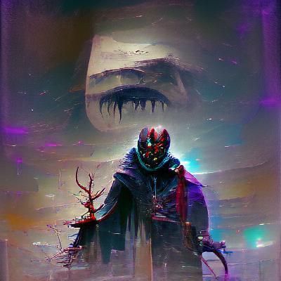 Sinister Destiny Artwork in Dark Fantasy Style