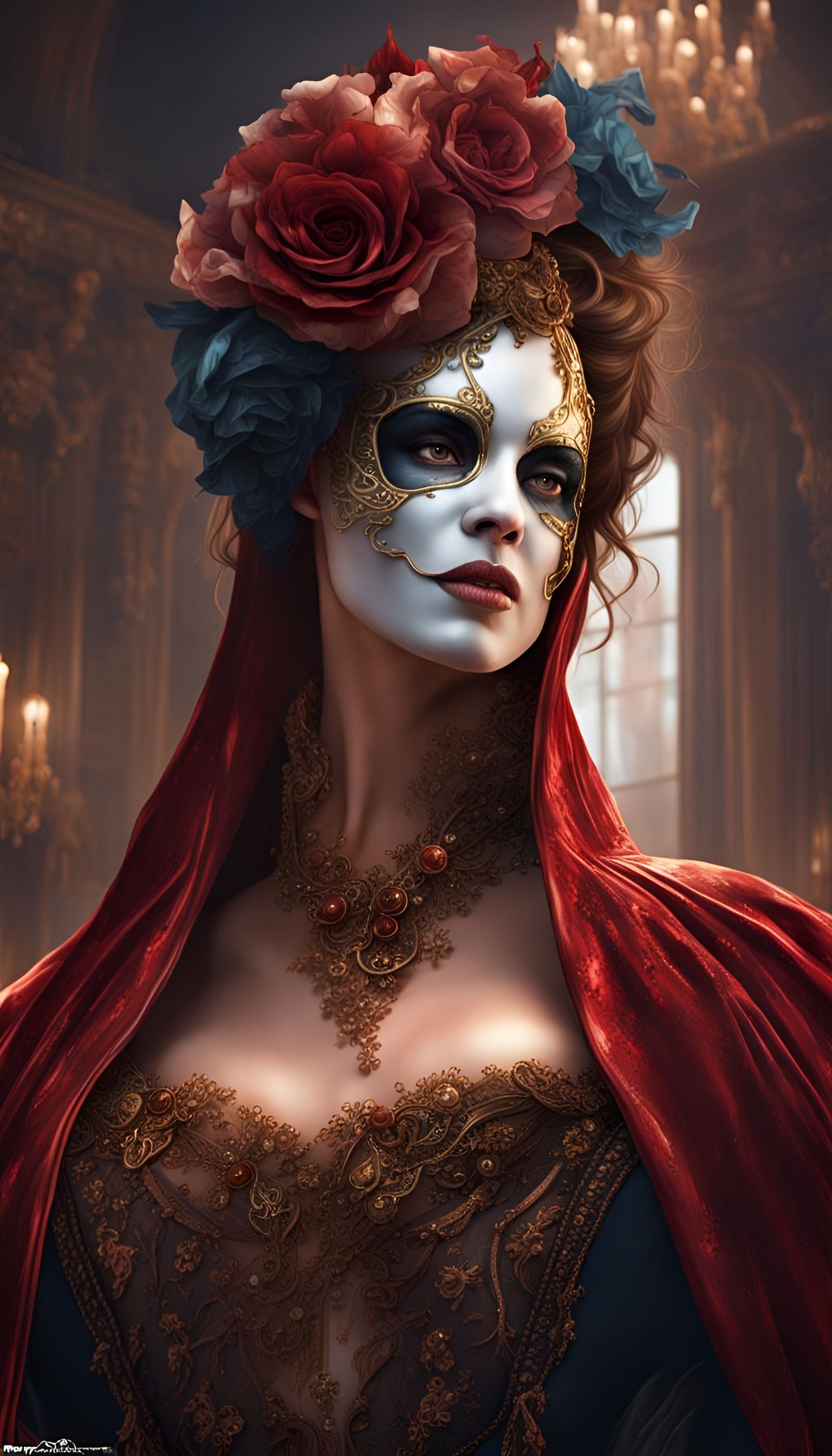 Hyperrealistic Phantom of the Opera Portrait