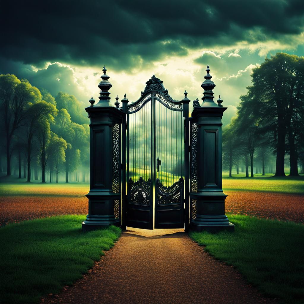 Surreal Gates of Infinity: A Surrealist Dreamscape