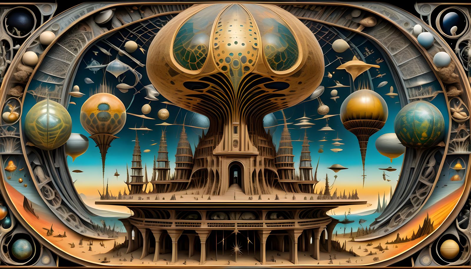 Alien Shopping Mall with Directory