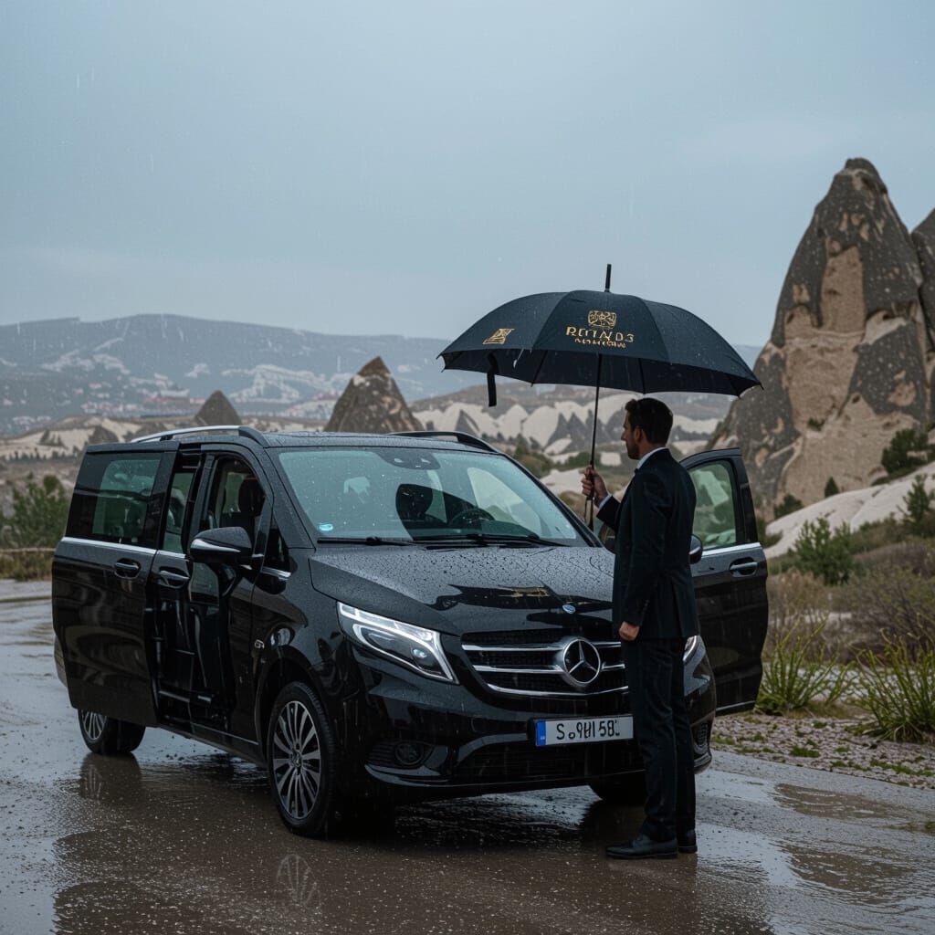 Luxury Car in Cappadocia: Cinematic Travel Scene