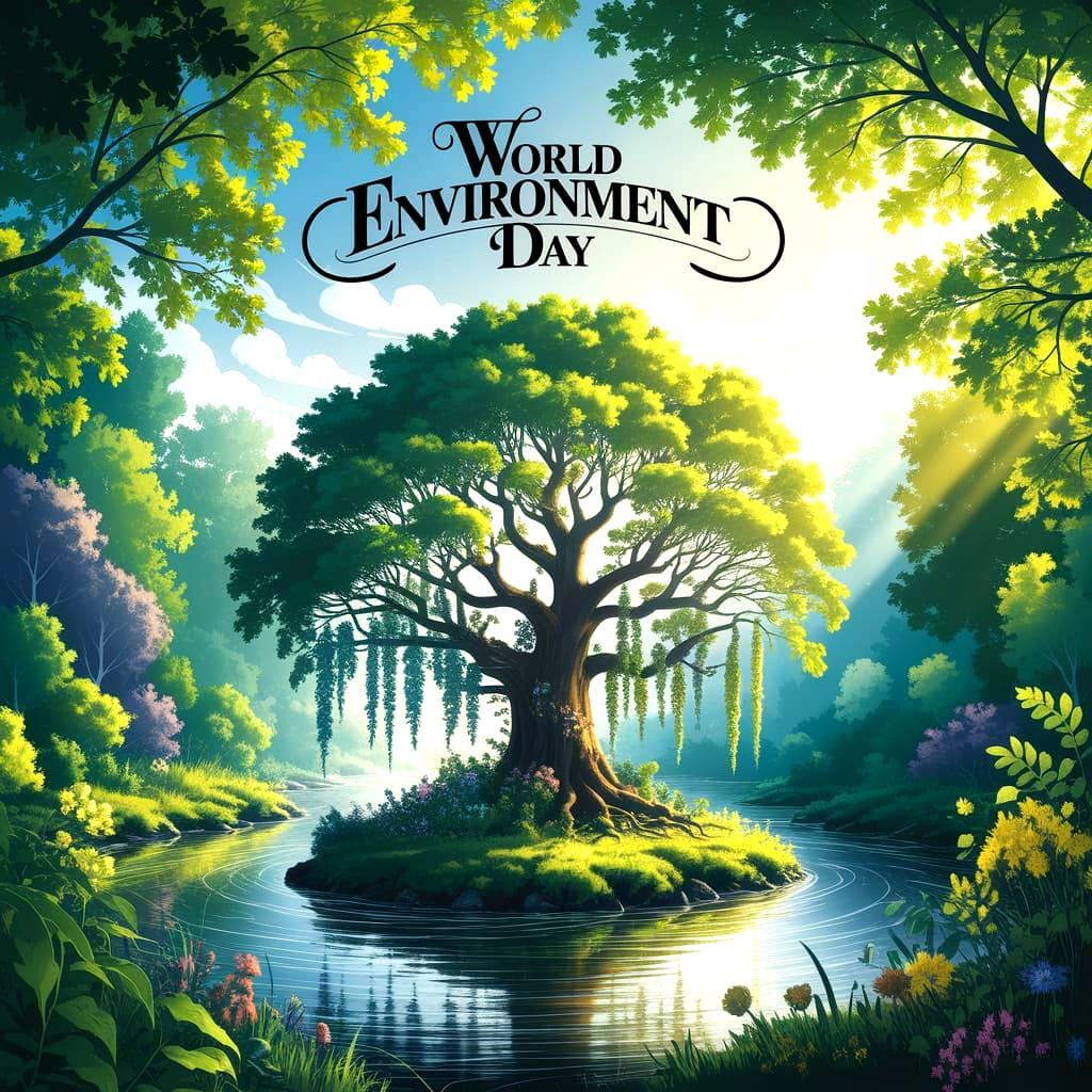 Lush Forest Canopy for World Environment Day