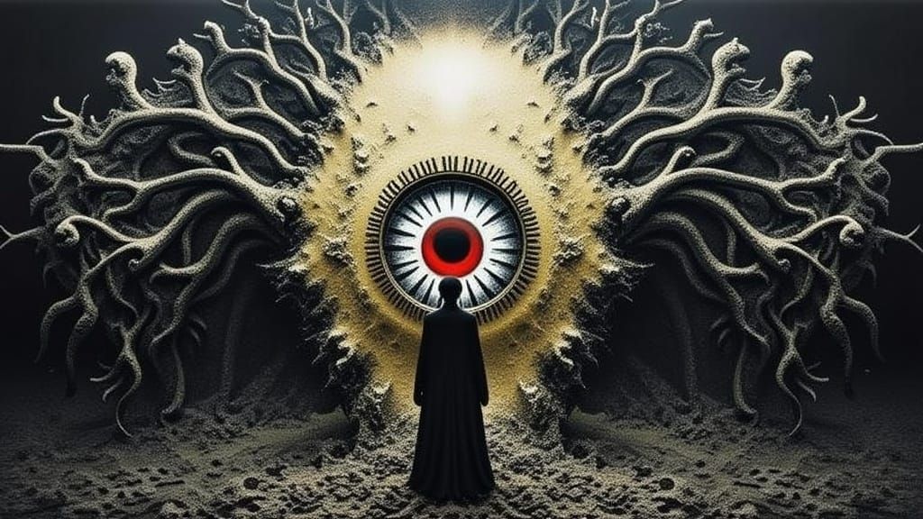 Abstract Colorful Flowing Lines Design