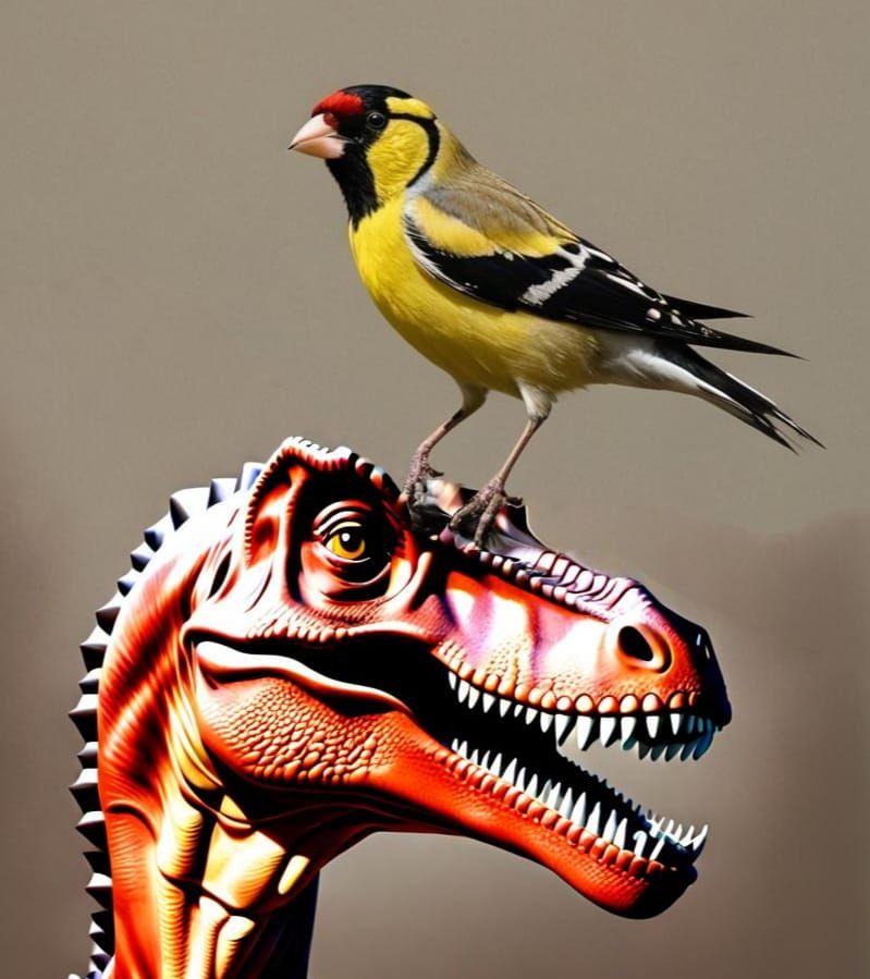 Velociraptor Profile: Dinosaur Head Close-Up