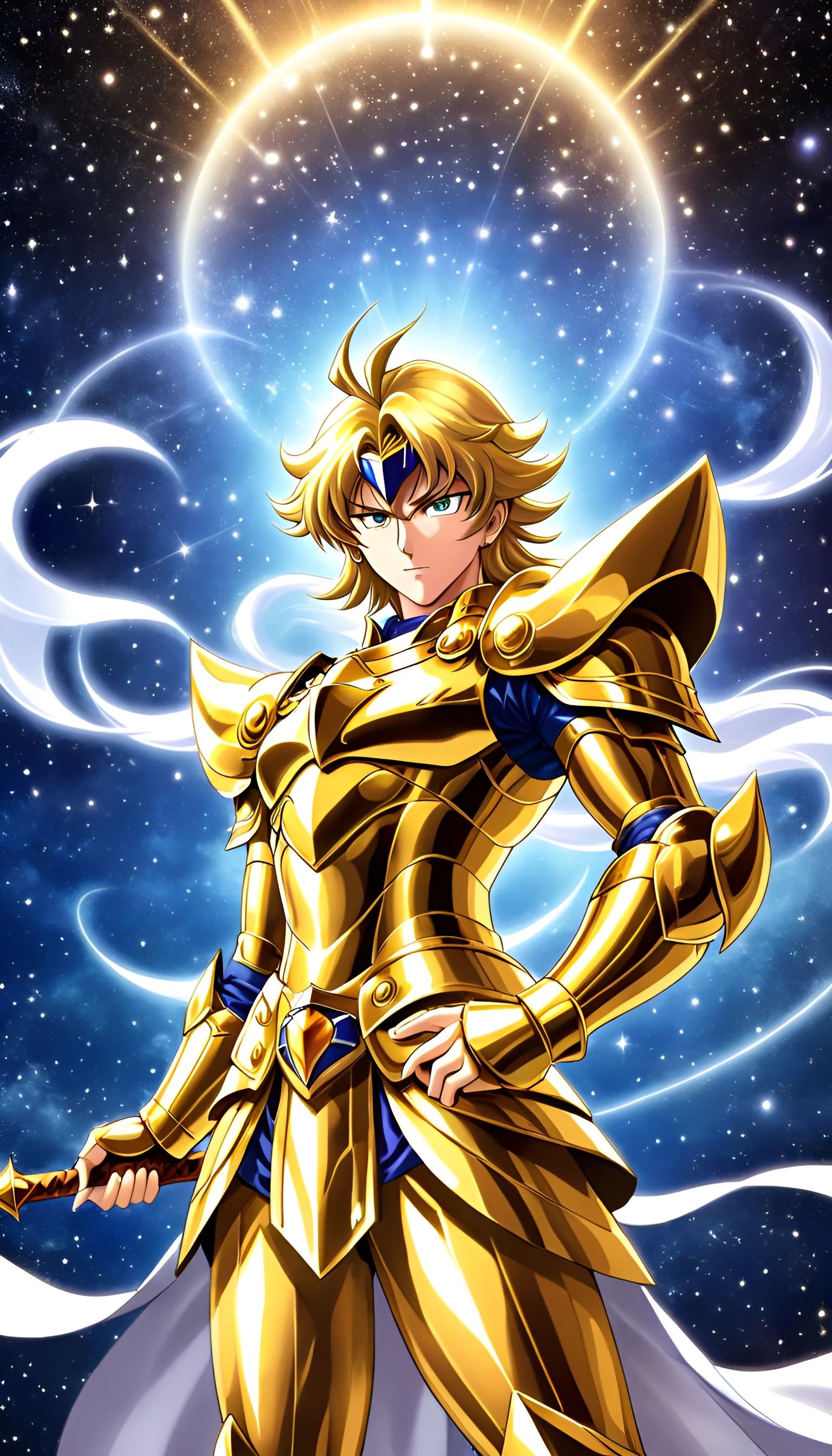 Gold Knight of Sagittarius: Anime Key Visual