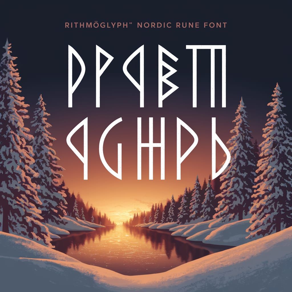 Rîthmöglyph, the Nordic rune font