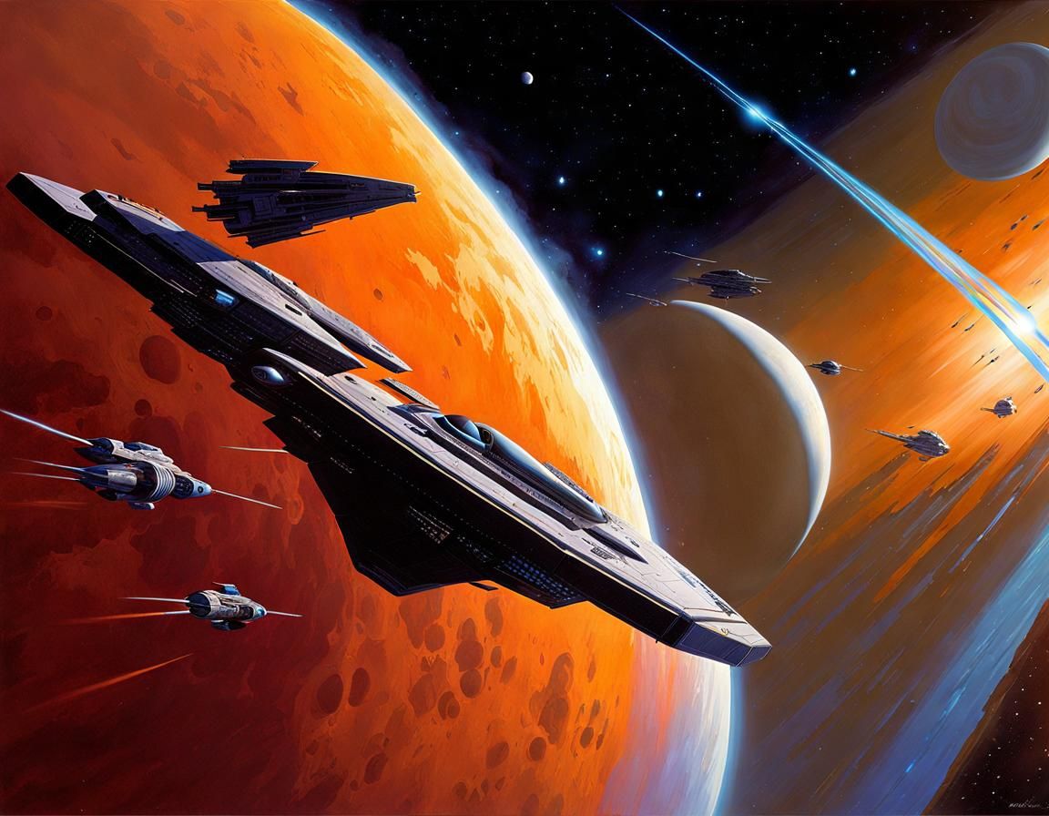 Epic Space Nebula Scene Inspired by Sci-Fi Masters