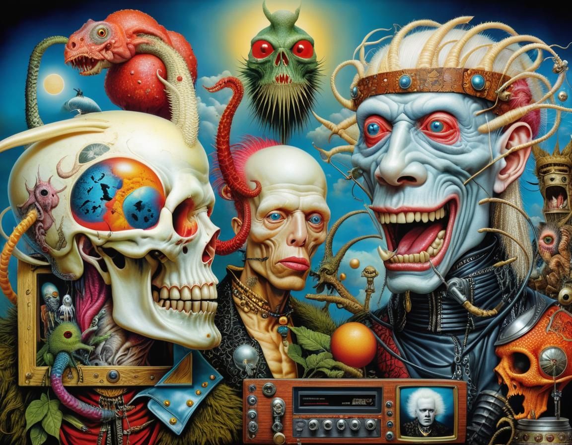 Albino Punk Prophets of the Apocalypse: Surreal Mixed Media