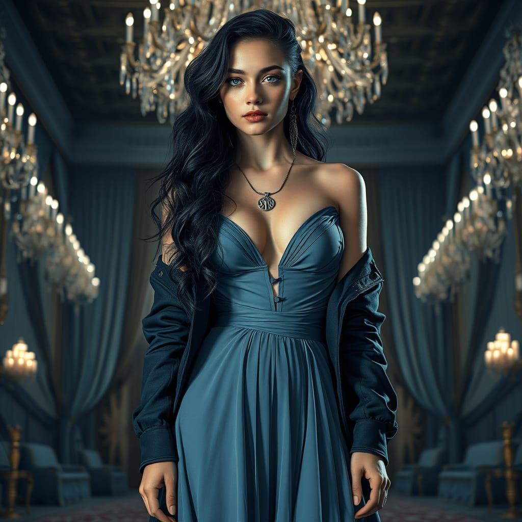 Ethereal Beauty in Opulent Ballroom