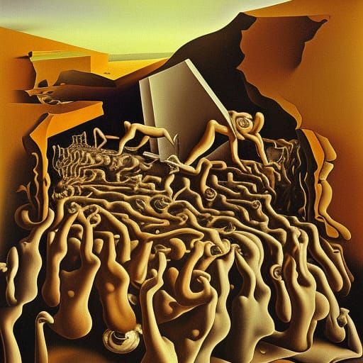 Earthquake in Turkey as Surrealist Painting