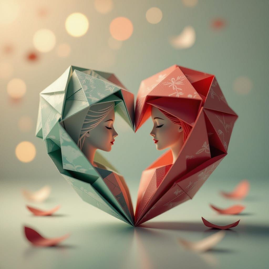 Origami Love, Death, and Life in Hyperrealistic Papercraft