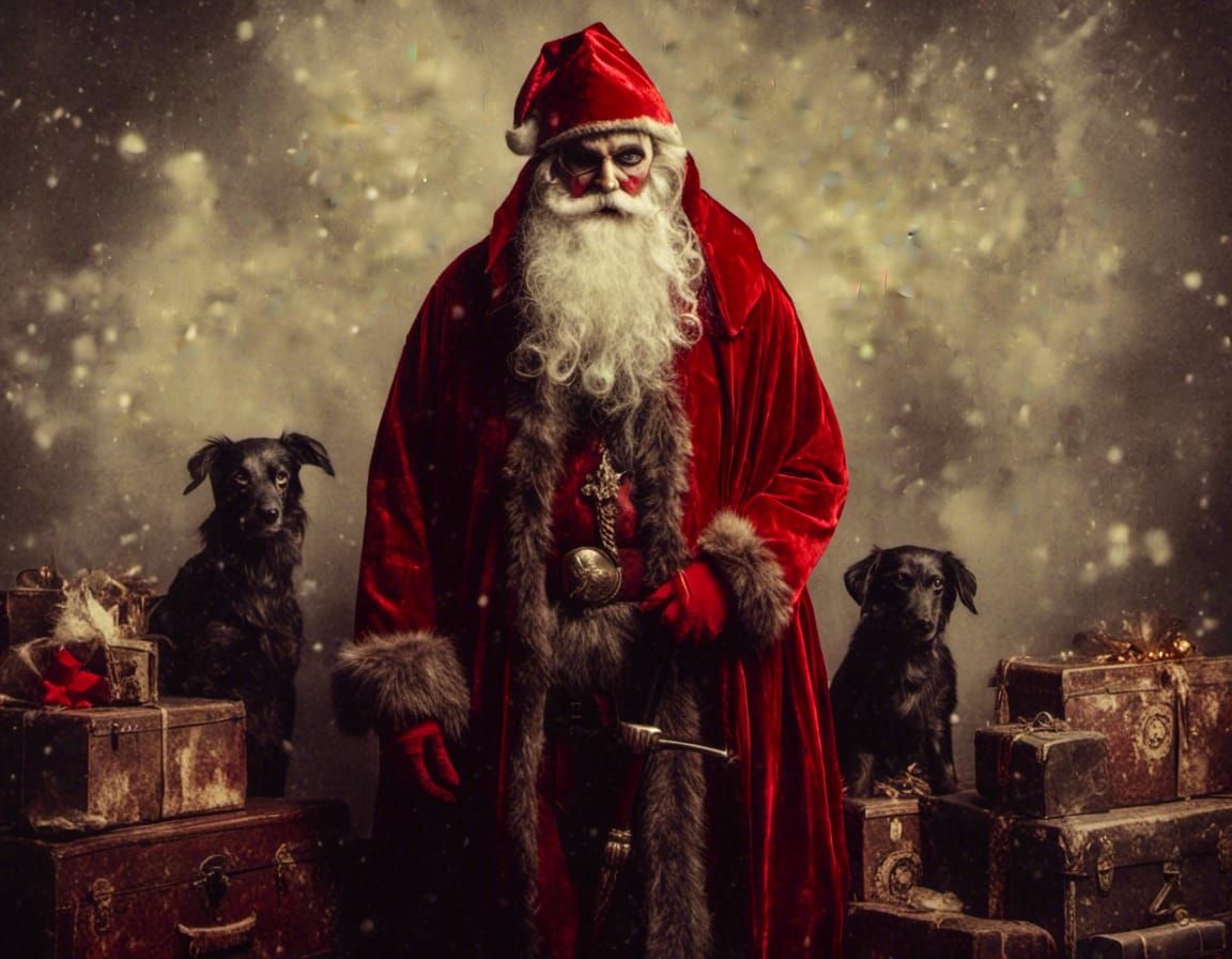 Macabre Father Christmas in Disturbing Style