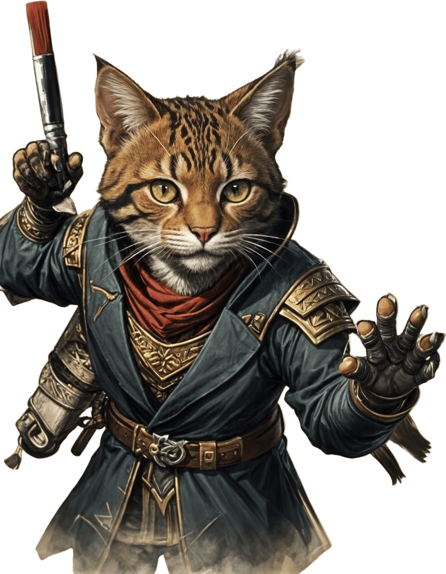 Image of a Tabaxi Feline Humanoid