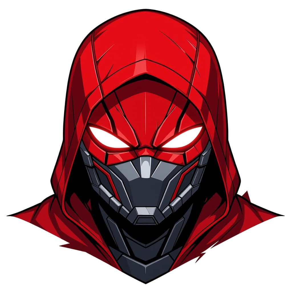 DC Red Hood Helmet Anime Key Visual Style