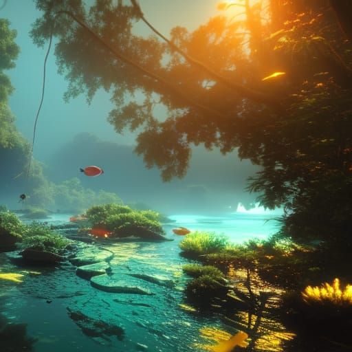 Colorful Fish Concept Art in 8k Resolution