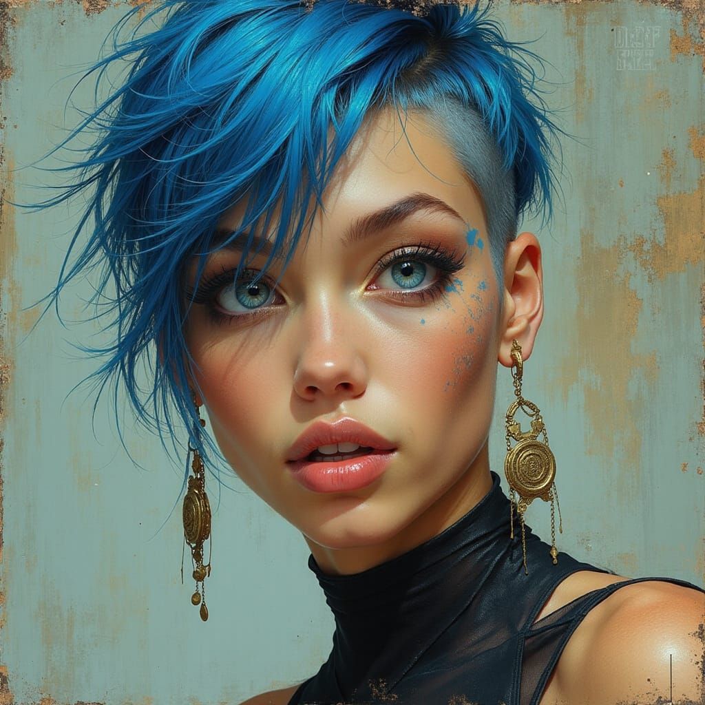 Cherokee Irish Idol with Neon Blue Eyes