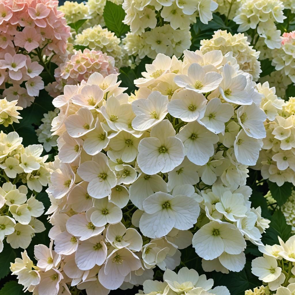 Strawberry Vanilla Hydrangea in Divine Light