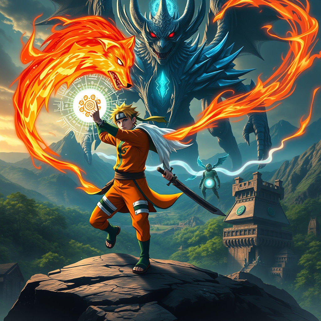 Naruto and Link Unite Against Darkness in Epic Battle