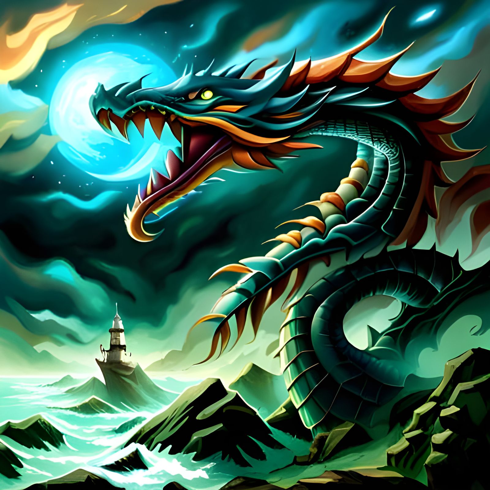 Elemental Dragons Weaving Through the Seasons