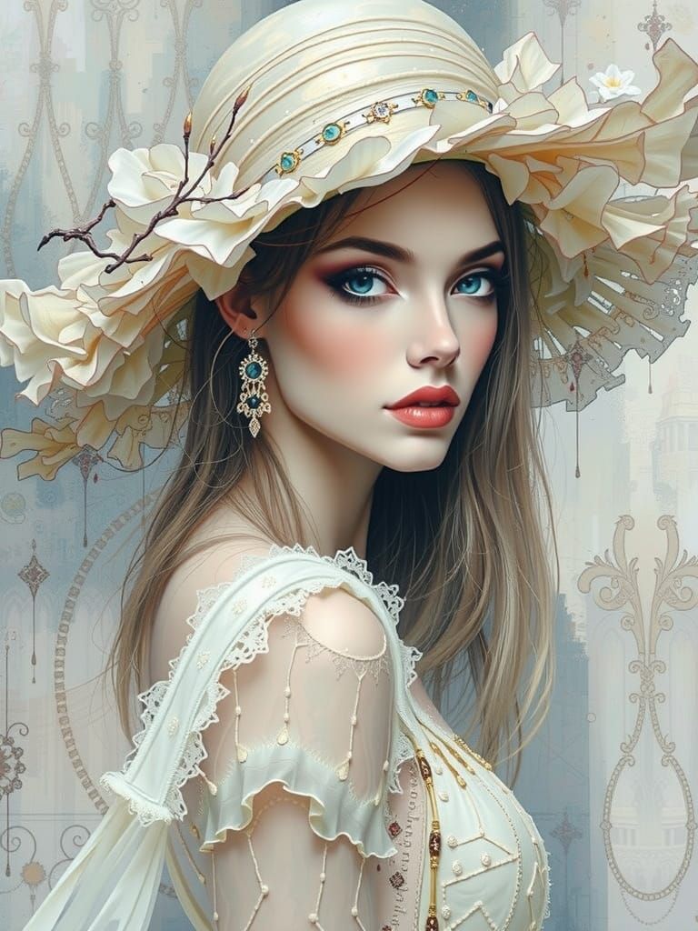 Hallucinatory Impasto Spirograph: A Nomadic Goth Latina