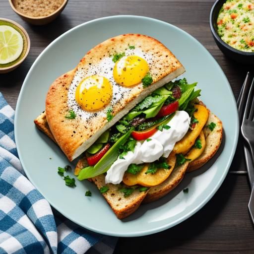 Colorful Food Display Generated by AI