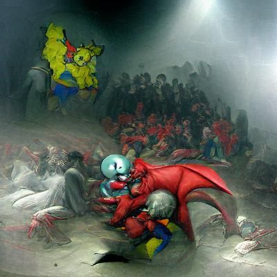 Horror Pokemon Battle Stadium: Doré and Rutkowski Style